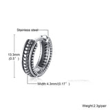 Titanium Earrings Stainless Steel Twist Retro Color – Stylish Gifts — 4