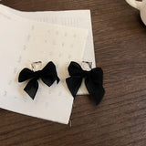 925 Silver Needle And Diamond Gauze Bow Earrings – Unique Gift Ideas — 4