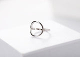Geometry Shape 925 Sterling Silver Ring for Women – Gifts for Her — 11