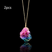 Rainbow Quartz Crystal Necklace – Jewelry Gift Ideas — 4
