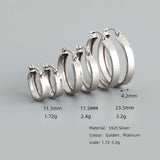 Women's Fashion Simple Wide Flat Bottom Round Earrings – Stylish Gifts — 4