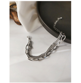 Rhinestone Double Layered Bracelet New Light – Jewelry Gift Ideas — 4