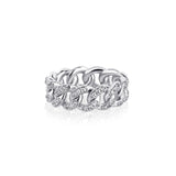Cuban Chain Ring Inset Zircon Plating Hip Hop Rings – Gifts for Her — 5