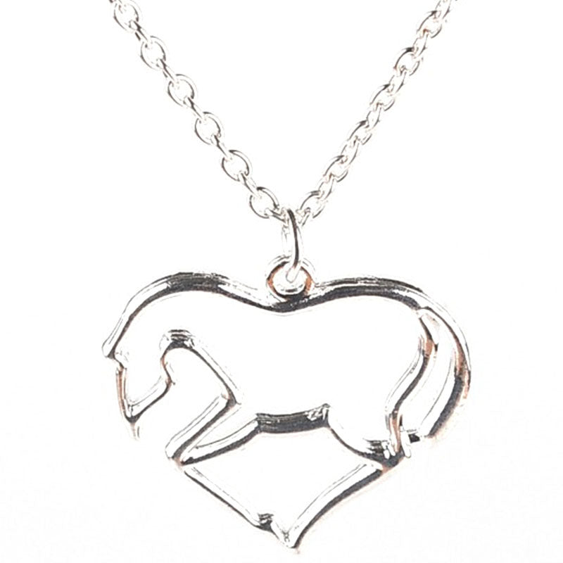 Love Pony Silver-plated Pendant Necklace – Jewelry Gift Ideas — 1