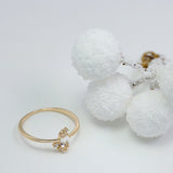 S925 Silver Plated Natural White Crystal Women's Ring – Gifts for Her — 5