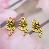 Alloy Antique Silver Rose Pendant Ornament Accessories – Stylish Gifts — 6