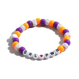 Colorful Beach Boho Ball Alphabet Bracelet – Jewelry Gift Ideas — 16
