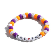 Colorful Beach Boho Ball Alphabet Bracelet – Jewelry Gift Ideas — 16