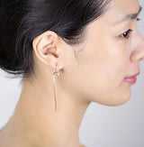 Magnolia gold-plated sterling silver earrings – Thoughtful Gifts — 6