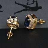 Colored large zircon personality earrings – Everyday Gifts — 3