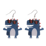 Creative Handmade Acrylic Cartoon Dinosaur Earrings – Stylish Gifts — 4