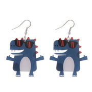 Creative Handmade Acrylic Cartoon Dinosaur Earrings – Stylish Gifts — 4
