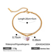 16K Gold Stainless Steel Colorful Oil Necklace – Jewelry Gift Ideas — 7