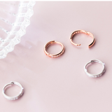 Diamond round earrings – Everyday Gifts — 4