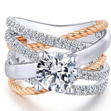 Rose Gold Separated Ring – Thoughtful Gifts — 4