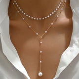 Pearl Double Layer Twin Pearl Necklace – Jewelry Gift Ideas — 6