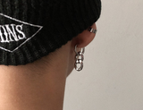 Titanium steel chain hoop earrings – Meaningful Gifts — 2