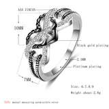 Fashion Heart-shaped Two-tone Rose Gold Ring – Stylish Gifts — 3