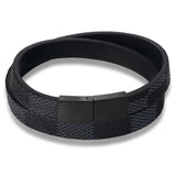 Stainless steel leather bracelet – Jewelry Gift Ideas — 7