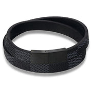 Stainless steel leather bracelet – Jewelry Gift Ideas — 7