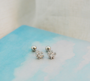 Threaded Crown Zircon Simple Wild Earrings – Surprise Gifts — 5