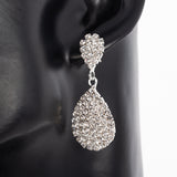 Rhinestone Claw Chain Drop Stud Earrings – Birthday Gifts — 1