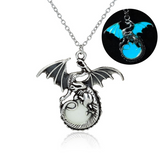 Glowing Vintage Flying Dragon Necklace – Jewelry Gift Ideas — 3
