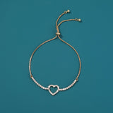 Gold Heart Brass Micro-Set Zircon Pendant – Jewelry Gift Ideas — 9