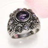 Carved amethyst ring – Thoughtful Gifts — 2