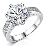 Six-claw gemstone gold ring – Surprise Gifts — 1