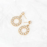 Geometric Circle Earring With Micro - Insert – Jewelry Gift Ideas — 3