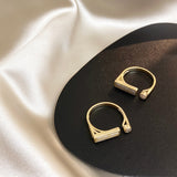 Vintage niche design zircon marble ring – Unique Gift Ideas — 6
