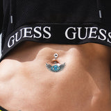Evil Eyes Navel Ring Navel Ring Wings Navel – Jewelry Gift Ideas — 3