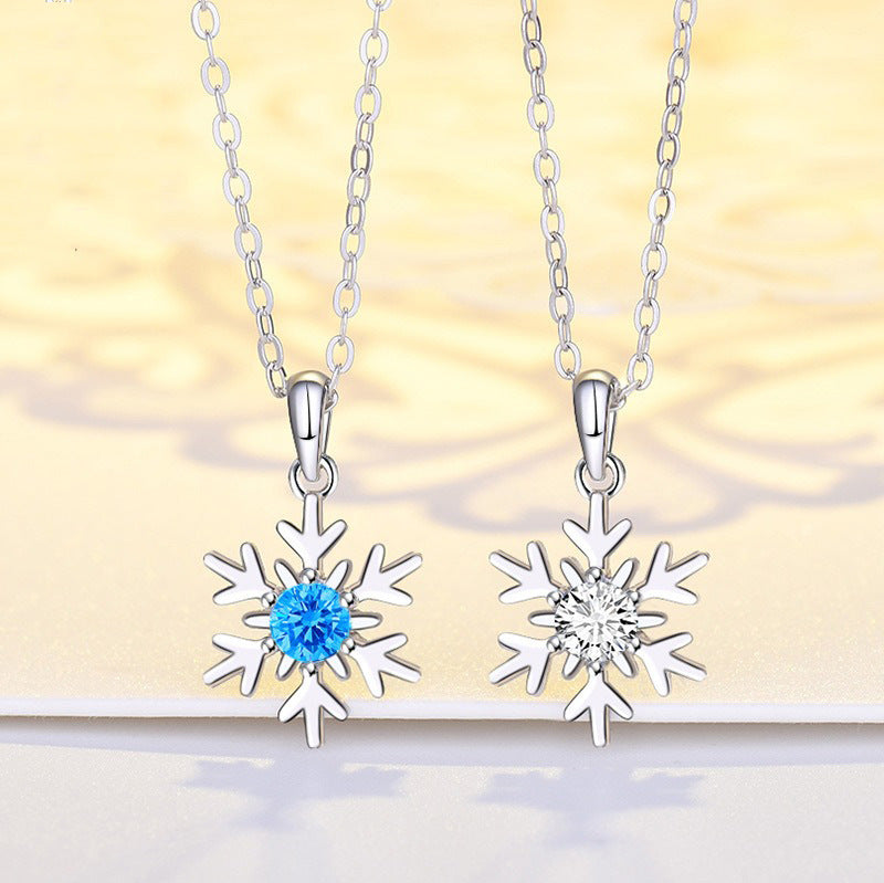 Simple Snowflake Pendant Necklace For Women Light – Jewelry Gift Ideas — 1
