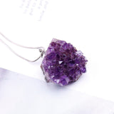 East China Sea Natural Amethyst Cluster Pendant – Jewelry Gift Ideas — 5