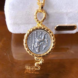 Vintage Hercules Ancient Coin Pendant Necklace – Jewelry Gift Ideas — 4