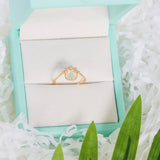 Stick White Shell Double Stone Ring – Everyday Gifts — 5