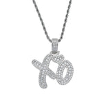 Copper XO Pendant Copper Inlaid Zircon Necklace – Jewelry Gift Ideas — 4