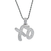 Copper XO Pendant Copper Inlaid Zircon Necklace – Jewelry Gift Ideas — 4