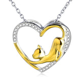 Animal Shape Gold-plated Pendant Cat Heart – Jewelry Gift Ideas — 5