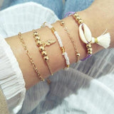 Bead Chain Bracelet Set Anklet – Jewelry Gift Ideas — 3