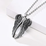 Men's Stainless Steel Angel Wings Pendant – Jewelry Gift Ideas — 5