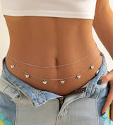 Tassel Butterfly Pendant Double Waist Chain – Jewelry Gift Ideas — 3