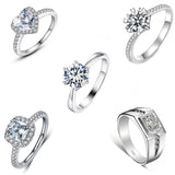 One Carat Six-claw Diamond Ring Zircon Accessories – Stylish Gifts — 9