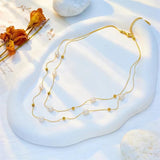 Double-layer Pearl Necklace Temperament Entry Lux – Jewelry Gift Ideas — 2