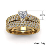 Women's Fashion Alloy Gold Plated Rhinestone Wedding – Stylish Gifts — 2