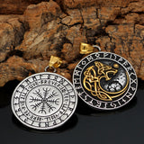 Mens Fashion Viking Wolf Head Rune Pendant – Jewelry Gift Ideas — 8