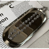 Titanium Steel Knotted Rope Loop Buckle Necklace – Jewelry Gift Ideas — 3