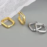 Trendy Women's Simple Geometric Metal Square Earrings – Gifts for Her — 2