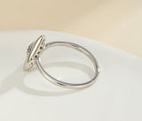 Three-dimensional Loving Heart Zircon Ring For Women – Gifts for Her — 3